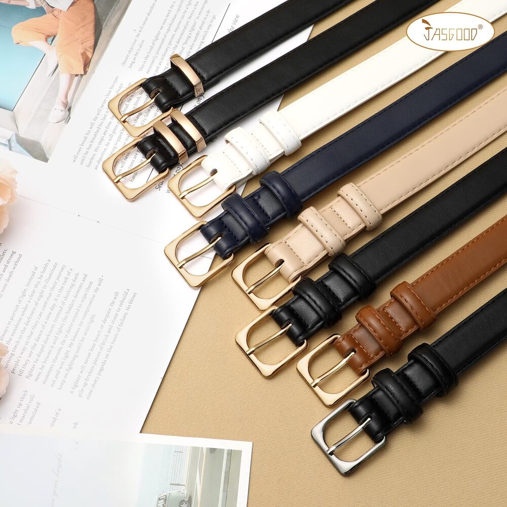 7265 Women Leather Belt For Pants Jeans Casual Fashion Ladies Skinny - Picture 7 of 7